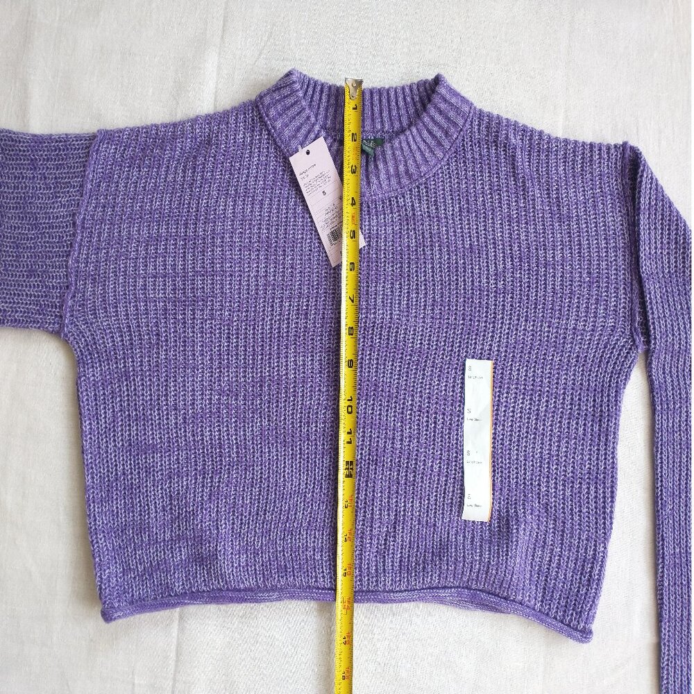Wild Fable Women's Crewneck Boxy Pullover Knit Sweater Drop Shoulder Long Sleeve - Picture 4 of 9